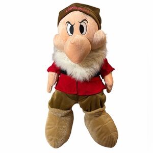 Disney Store Grumpy Plush 25 in Snow White And The Seven Dwarfs Toy Doll Vintage
